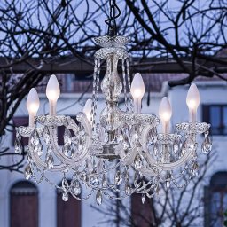 Masiero Drylight S6 6-bulb outdoor LED chandelier