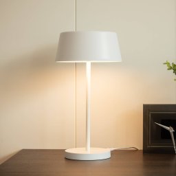 Lindby Milica LED table lamp, white, dimmable