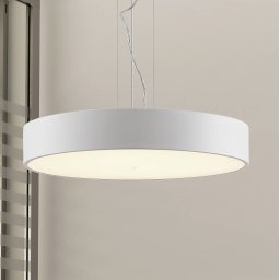 Arcchio LED hanging light Noabelle, Ø 60 cm, white, metal