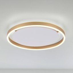 JUST LIGHT. GmbH LED ceiling light Ritus, Ø 39.3cm matt brass