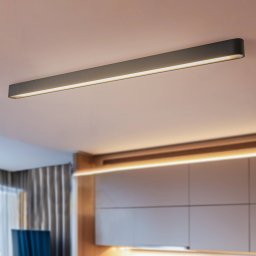 Nowodvorski Lighting Ceiling light Soft, 125 x 6 cm, graphite, aluminium, G13