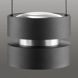 Brilliant LED hanging light Glow-Sphere, Ø 18 cm, black, metal