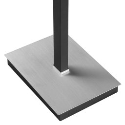 Brilliant LED floor lamp Pulse, black, height 150 cm, metal, reading light