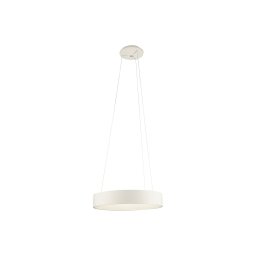 Aluminor Epsilon LED pendant light, Ø 62 cm, white