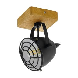 EGLO Gatebeck downlight, wood/black, wood