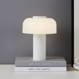 EGLO LED table lamp Ponente, Ø 16 cm, white, CCT, dimmable