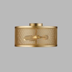 Searchlight Fishnet ceiling light, gold, Ø 45 cm