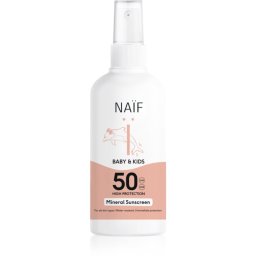 Naif Baby & Kids Mineral Sunscreen SPF 50 Protective Sunscreen Spray for children 175 ml