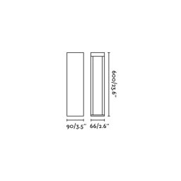 FARO BARCELONA Cerler LED pedestal light, brown, 60 cm, metal, IP65, CCT
