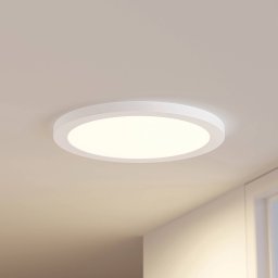 Prios LED ceiling lamp Aureka, set of 2, sensor, Ø 33 cm, white