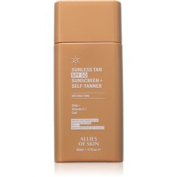 Allies of Skin Sunless Tan SPF 50 Sunscreen + Self-Tanner Sunscreen Cream with self-tanning effect SPF 50 50 ml
