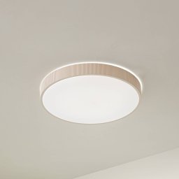 Lindby LED ceiling light Zylo, beige, Ø 49 cm, CCT, dimmable