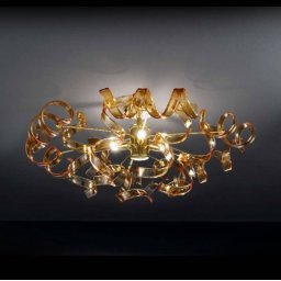 Metallux Amber ceiling light 60 cm Ø