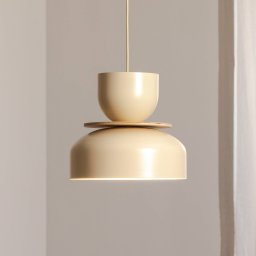 ALDEX Uto hanging light, cream/cream cable, Ø 30 cm, metal