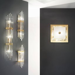 austrolux Ontario wall light, height 31 cm, gold