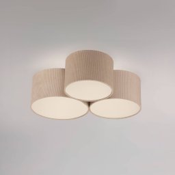 JUST LIGHT. GmbH JUST LIGHT. Green Duro ceiling light, textile, 3-bulb