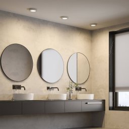 Prios LED ceiling light Edwina, silver, 18 cm, set of 2