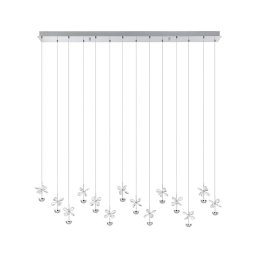 EGLO Stars Of Light LED hanging light Pianopoli chrome, L. 140cm
