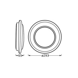 OSRAM ORBIS BERLIN LED ceiling light, black, Ø 30 cm, metal