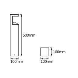 OSRAM ENDURA STYLE PYRAMID LED path light, stainless steel, IP44