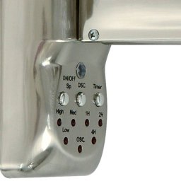 Beacon Lighting Beacon wall fan Breeze chrome-coloured/clear Ø 41 cm quiet