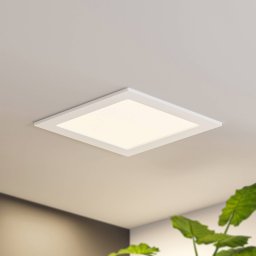 Prios LED recessed light Helina, white, 22 cm, 24 W, dimmable