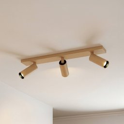 Arcchio Brinja Slim ceiling spotlight, brown, 3-bulb, GU10 MR11