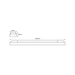 OSRAM LED batten light POWER BATTEN, 3,000 K, 120 cm, 2-bulb.