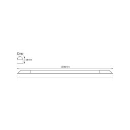 OSRAM LED batten light POWER BATTEN, 3,000 K, 120 cm, 1-bulb