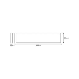 OSRAM OFFICE LINE LED ceiling light, white, 122 cm, metal