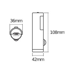 OSRAM NIGHTLUX TORCH night light, white, sensor, battery IP54