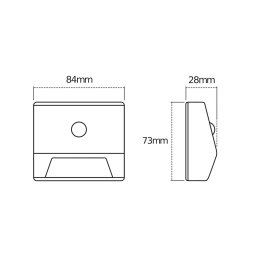 OSRAM NIGHTLUX STAIR night light, white, sensor, battery IP54