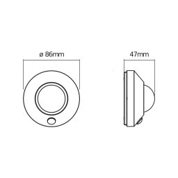 OSRAM LED night light NIGHTLUX CEILING, white, sensor battery