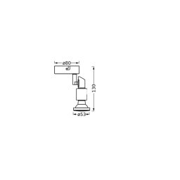 OSRAM ceiling spotlight, black, 1-bulb, metal, GU10 LED 927, dimmable