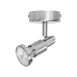 OSRAM ceiling spotlight, silver, metal, 1-bulb, GU10 LED, 2,700 K