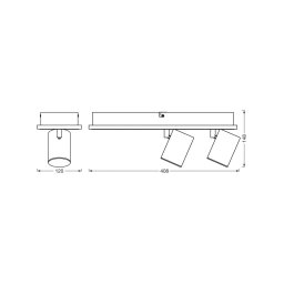OSRAM LED ceiling spotlight MARS CLICK-SELECT, 2 spots, black