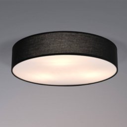 OSRAM ORBIS PARIS ceiling light, black, Ø 40 cm, textile E27
