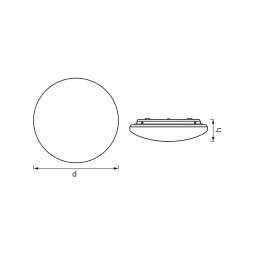 OSRAM LED sensor ceiling light ORBIS IP44, Ø 30 cm, white