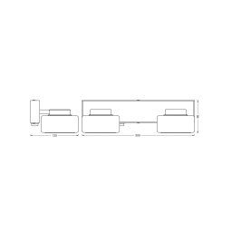 OSRAM ORBIS FLAME LED wall light, chrome, 2-bulb, CCT, IP44