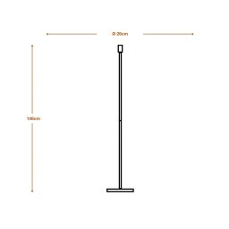 OSRAM DECOR STICK floor lamp, dark grey, height 146 cm, 1 x E27