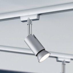 Paulmann URail track spotlight Pure I, matt chrome, GU10, metal