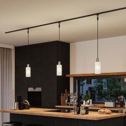 Paulmann URail lampshade Raja 2Easy, opal, Ø 10 cm