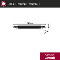 Paulmann URail rail adapter Zigbee dimmable/switch black