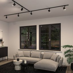 Paulmann URail track spotlight Luxe, matt black, GU10