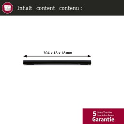 Paulmann URail ZigBee central power feed, matt black, long