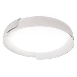 kdln LED ceiling light Dala, white/white, Ø 87 cm, dimmable