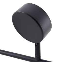 Lindby spotlight Jyla, black, lens, 4,200 K, 3-bulb, GX53