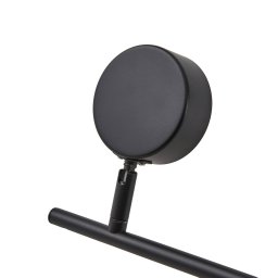 Lindby spotlight Jyla, black, lens, 4,200 K, 6-bulb, GX53