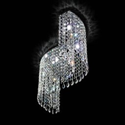 Novaresi Curved crystal ceiling light Shine