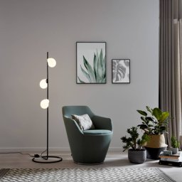 Wever & Ducré Lighting WEVER & DUCRÉ Dro 1.0 Comp floor lamp black and white